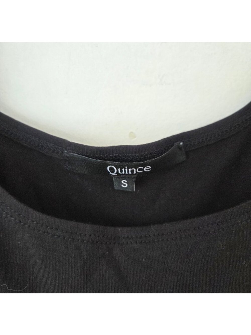 Quince Tencel Jersey Fit & Flare Black Midi Dress Capsule Wardrobe Women's S - Picture 7 of 9